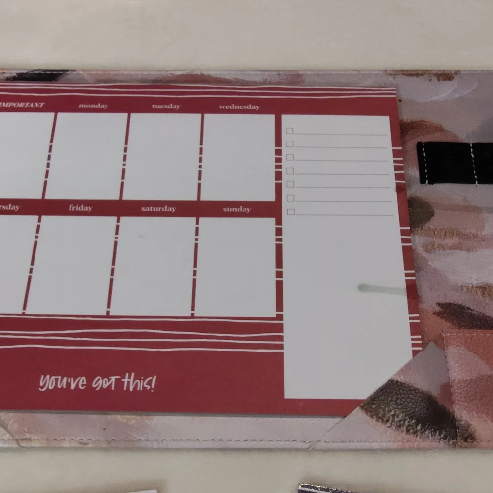 Weekly Planner Set - Red, Blue, White